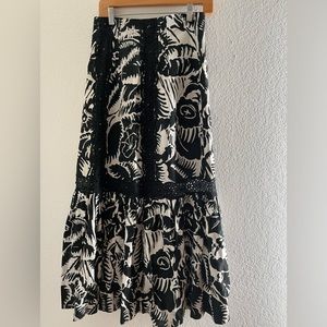 Marc Jacob’s black floral maxi skirt